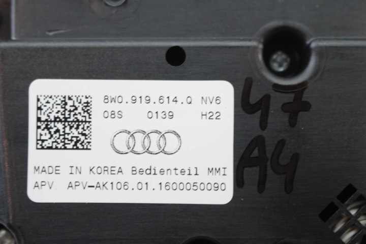 AUDI A4 A5 PANNEAU MMI POMMEAU DE VITESSE COMMANDE MMI 3G+ 8W0919614Q 8W0919614Q 8W0 919