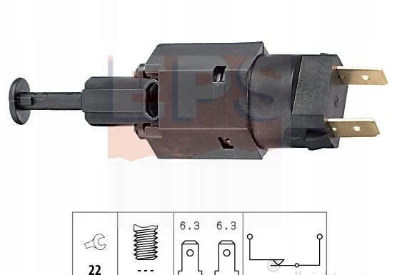 CONMUTADOR DE LUZ LUZ DE FRENADO OPEL ASTRA 1,4 92- 1-810-050 EPS 