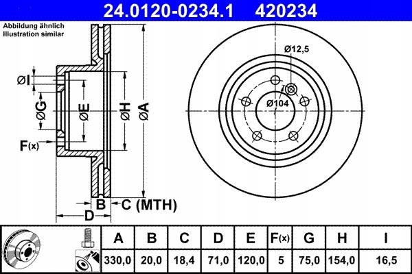 DISCO DE FRENADO BMW X3 F25 10- PARTE TRASERA 