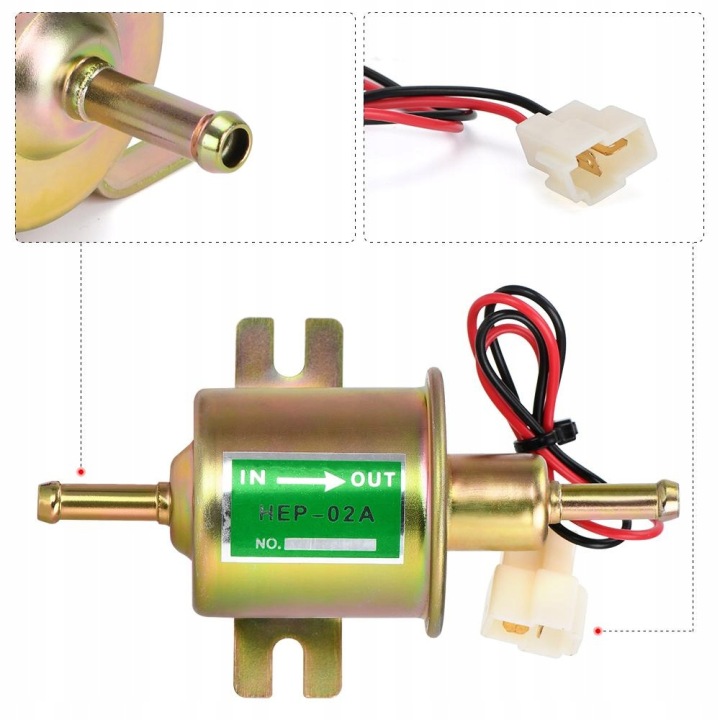 ÉLECTRIQUE UNIVERSELLE POMPE POMPE VERS CARBURANTS 12V HEP-02A