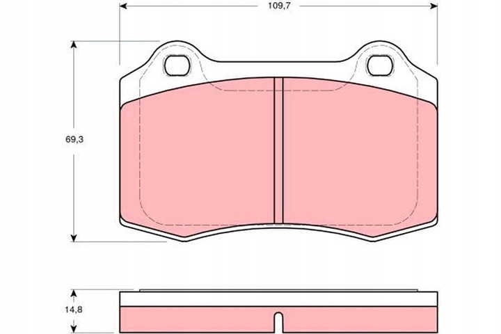 ZAPATAS DE FRENADO JAGUAR PARTE TRASERA S-TYPE/XJ 4,2 01-09 GDB1513 