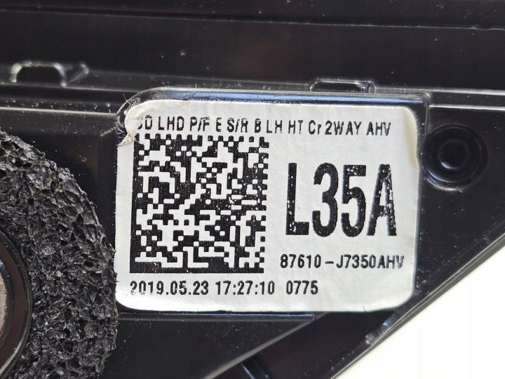 GAUCHE RÉTROVISEUR EXTÉRIEUR 10 GOUPILLE KIA CEED PROCEED III 3 87610J7350
