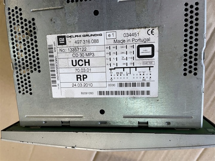 RADIO CD MP3 CD30 MP3 ÉCRAN MONITEUR ENSEMBLE OPEL ZAFIRA B 06-14R 11R