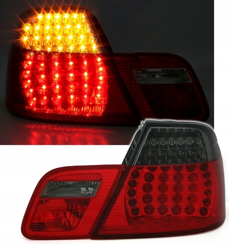 PHARES DIODE BMW 3 E46 03-06 COUPÉ RED SMOKE LED