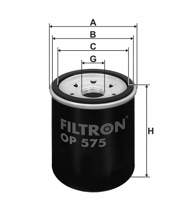 575 OP FILTRO ACEITES -ZAMIENNIK- OP 598 FORD,MAZDA,MITSUBISHI,NISSAN FILTRON 