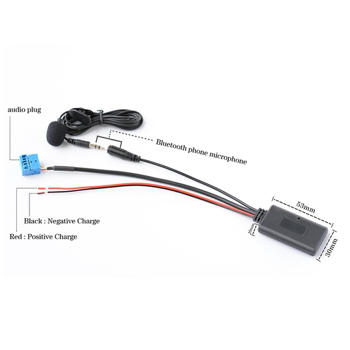 ADAPTADOR CABLE AUDIO BLUETOOTH, PASUJACY PARA RADIO MERCEDES GASOLINA W203 X164 W251 