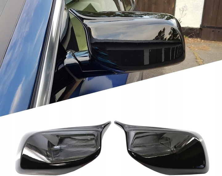 BMW E60 E61 E63 E64 2004-2008 CUERPO BRIDA ESPEJOS ALAM5 NEGRO LUSTRE 