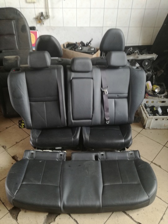 NISSAN QASHQAI J11 SOFÁ PARTE TRASERA CUERO NEGRA 