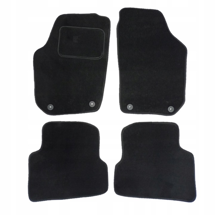 SKODA FABIA 2 II DE FELPA ALFOMBRILLAS PARA AUTO 2007-2014 B 