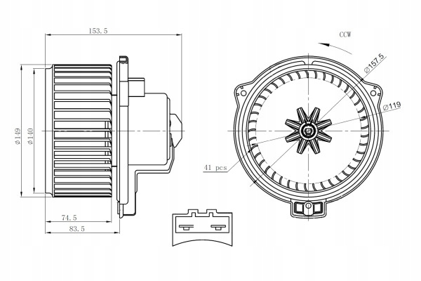 NRF SOPLADOR LAND ROVER DISCOVERY 2004- 34304 