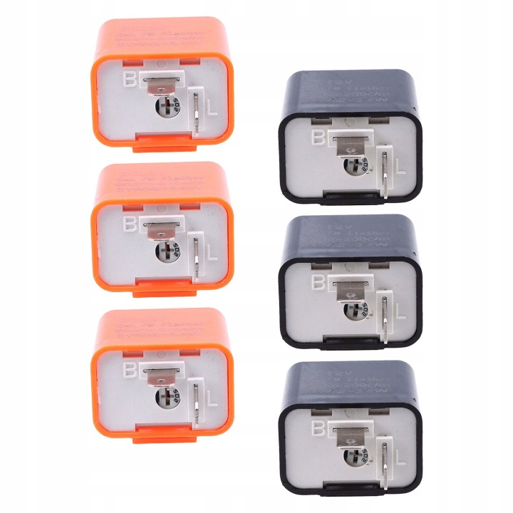 6 PIÈCES 12V AVEC RÉGLAGE VITESSE 2-PINOWY RELAIS CLIGNOTANTS LED VERS MOTOCYCLETTE