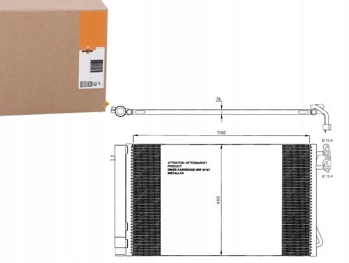 CONDENSADOR DE ACONDICIONADOR BMW 1/3 04- E90/92/E81/E87 