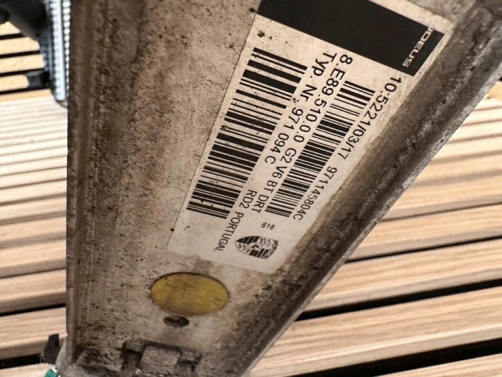 PORSCHE PANAMERA ÉCHANGEUR AIR-AIR DROIT 971145804C