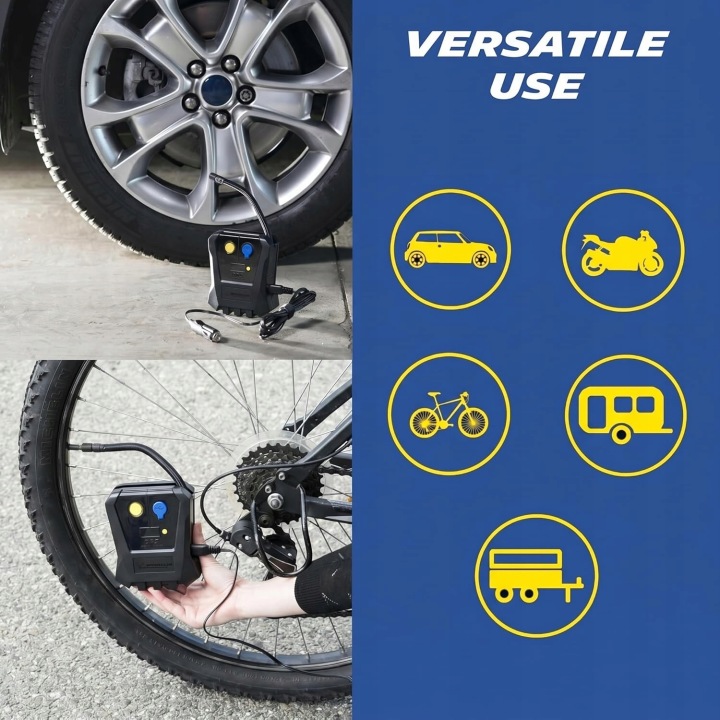 MICHELIN MINI COMPRESSEUR AUTOMOBILE NUMÉRIQUE 12V 3.5 BAR USB