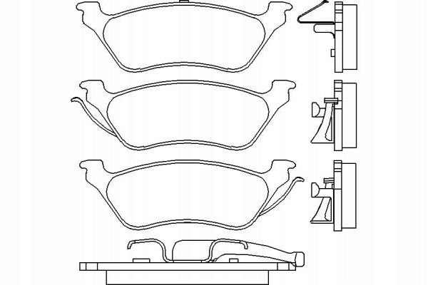 PLAQUETTES FREIN CHRYSLER VOYAGER 01- ARRIÈRE B KIT NIEZBEDNIK CONDUCTEUR #1