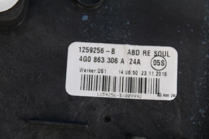 AUDI A6 C7 LIFT CARDAN TUNNELS CENTRAL CUIR 4G0863305A 4G0863306A 2017R