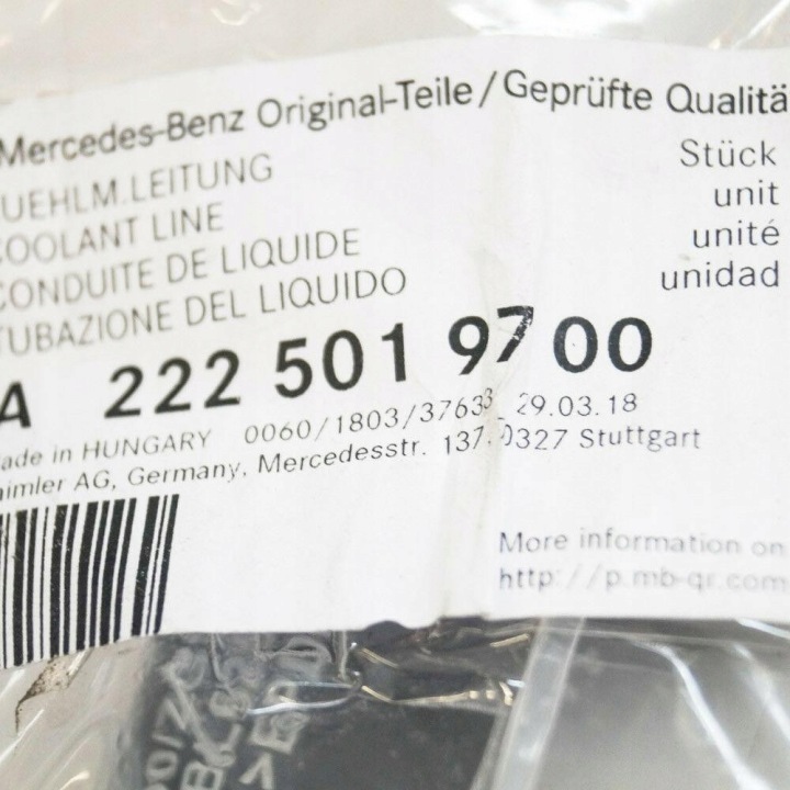 FIL LIQUIDE REFROIDISSEMENT MERCEDES-BENZ AVEC 400 AVEC 500 W217 W222 ORIGINAL