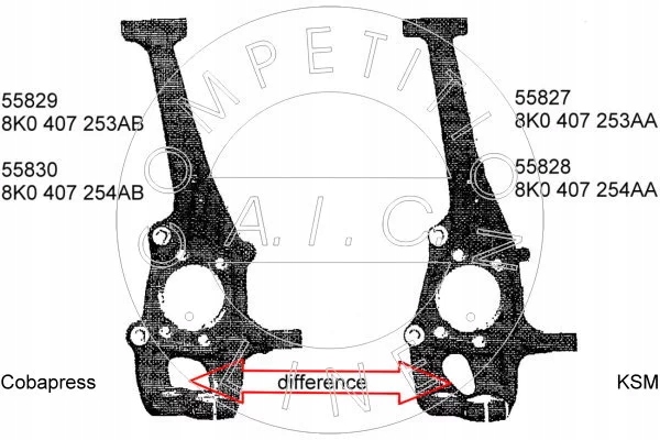 ROTULE DE DIRECTION DROITE 55828 AIC