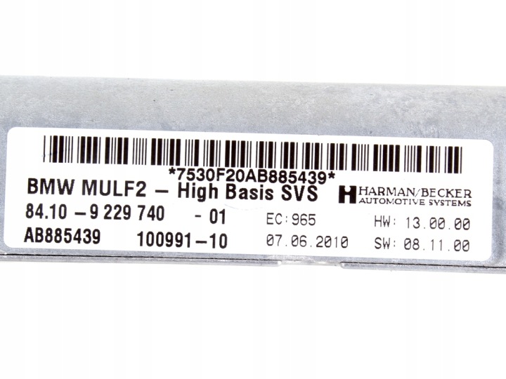 MODULE CONTRÔLEUR BLUETOOTH MULF2 BMW E81 E87 E90 E92 E93 E60 F07 F10 9229740