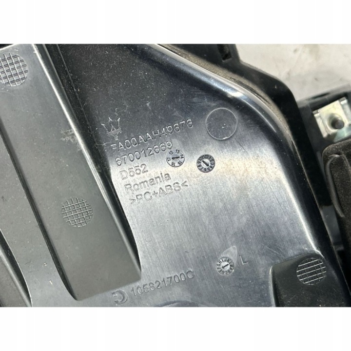 PROTECTION SOUS VOLANT GAUCHE CÔTÉ MASERATI GHIBLI 670012666