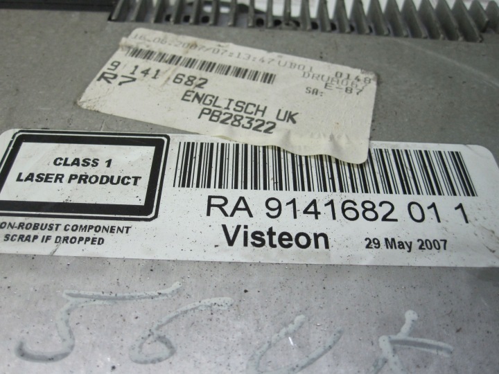 BMW E81 E87 LIFT 07R RADIO CD 914168L 9141682