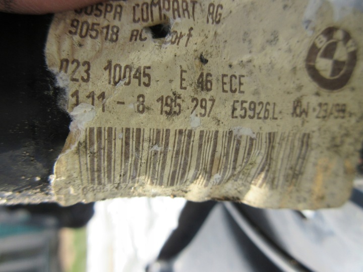 RENFORCEMENT AVANT PANNEAU AVANT BMW E46 7111691