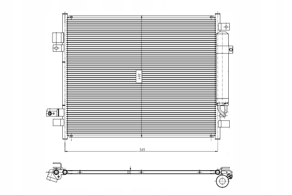 NRF CONDENSADOR DE ACONDICIONADOR NISSAN NOTE 1.2 1.5D 06.13- 