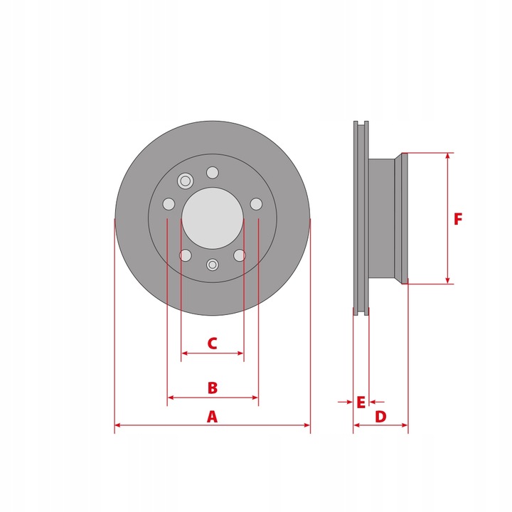 DISCOS FRENO PARTE TRASERA 264MM PARA CHEVROLET BOLT CRUZE VOLT OPEL AMPERA ASTRA K 15- 