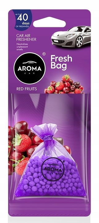 AROMA CAR ZAPACH DO COCHE ODSWIEZACZ SUJECIÓN FRESH BAG NUEVO RED FRUITS 