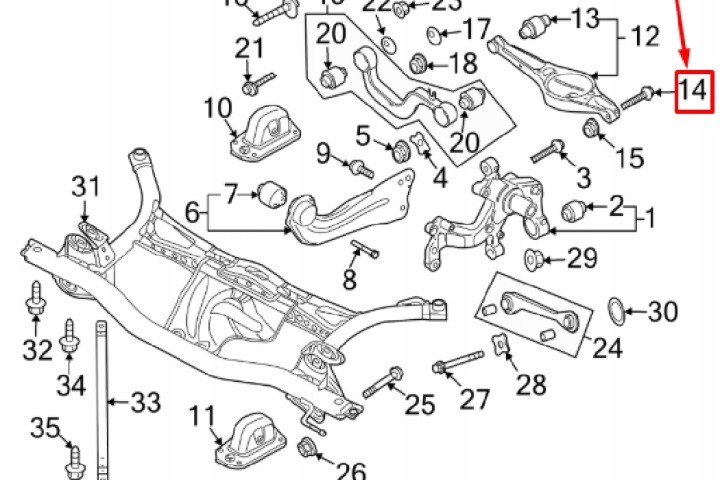 VW BEETLE A5 VIS FIXATIONS INFÉRIEUR BRAS DE SUSPENSION ARRIÈRE NEUF ORIGINALE N10628601