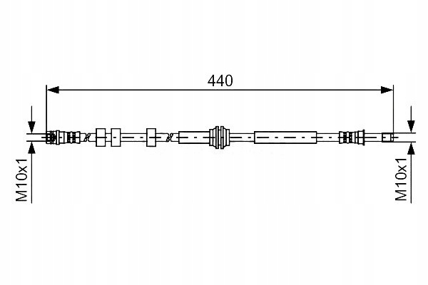 BOSCH FIL DE FREIN ÉLASTIQUE ARRIÈRE GAUCHE/DRTOITE (DL. 39 photo 1 - milautoparts-fr.ukrlive.com