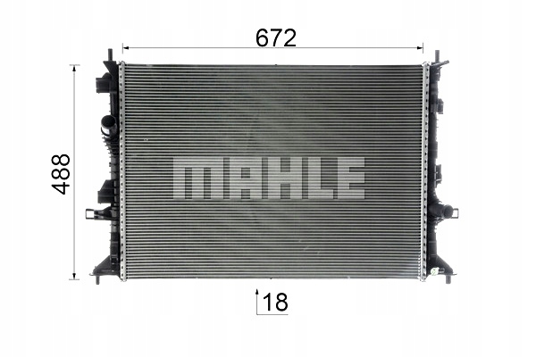 MAHLE RADUADOR DEL MOTOR DE AGUA FORD FOCUS IV 1.0-2.0D 01.18- 