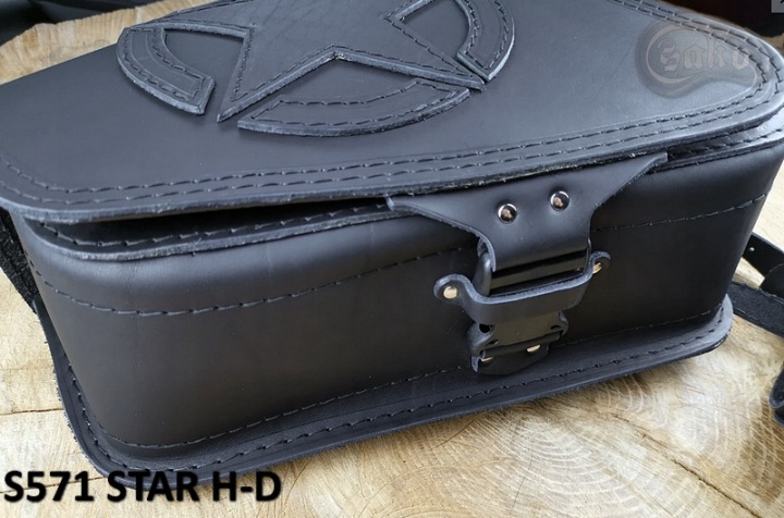 SACOCHES CUIR MOTOCYCLETTE S571 STAR H-D SPORTSTER HARLEY DAVIDSON