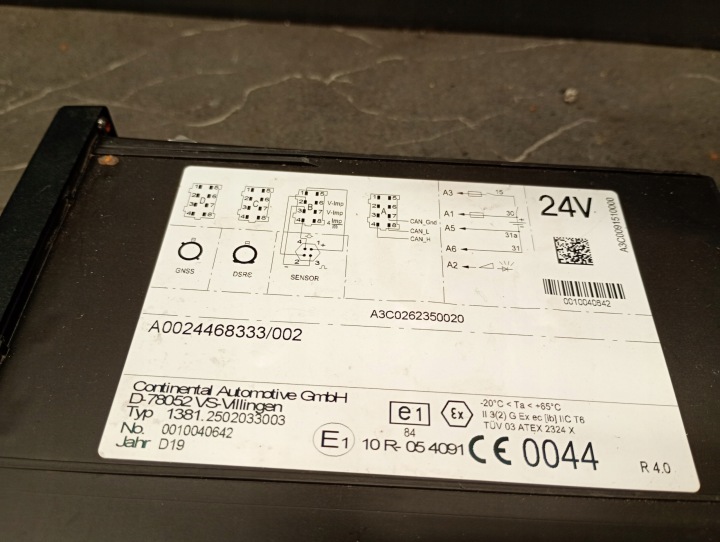 A0024468333 TACHYGRAPHE MERCEDES ACTROS