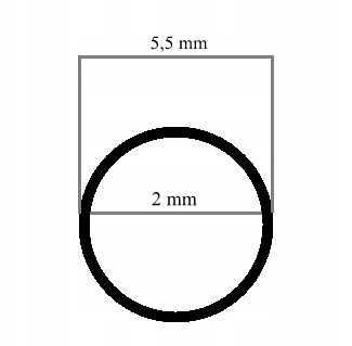 TUBULADURA MANGA CABLE DE GOMA UNIVERSAL 2/5,5MM 