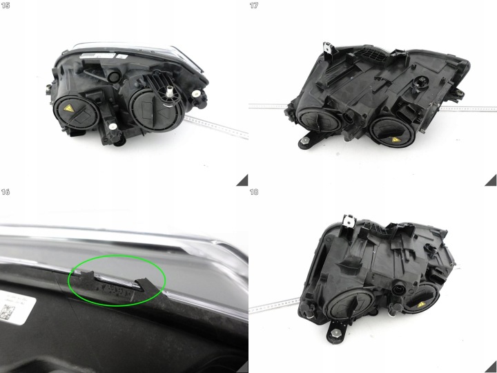 MERCEDES GLK X204 12-15 LIFT MOPF ILS XÉNON LED PHARE DROITE AVANT EUROPE