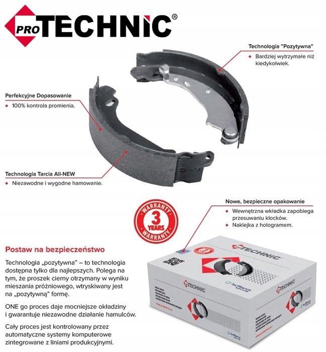 PROTECHNIC PRS0754 BRAKE SHOES BRAKE 