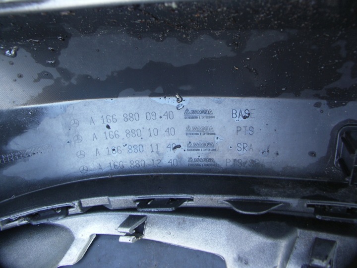 MERCEDES ML 166 11 15 PARE-CHOCS AVANT CALANDRE KIELCE-GLIWICE 2