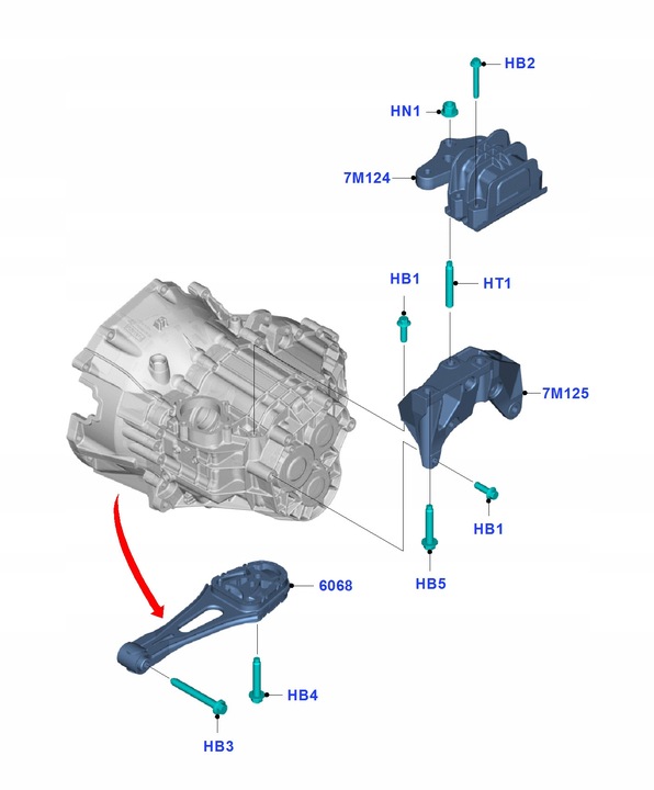 BOLSA CAJAS DE TRANSMISIÓN FORD TRANSIT 2.0 ECOBLUE 