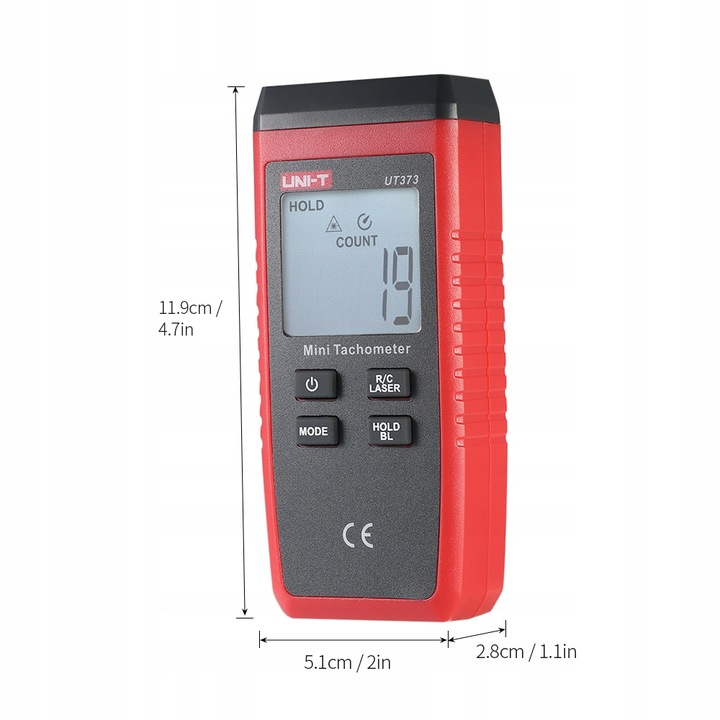 UNI-T UT373 MANUAL LCD DIGITAL CUENTAVUELTAS PREDKOS 