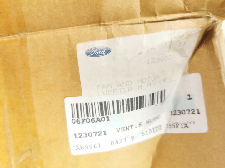 FORD OE 1230721 MOTEUR ÉLECTRIQUE VENTILATEUR RADIATEUR