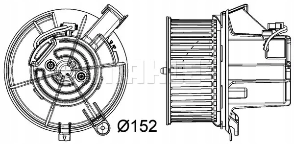 MAHLE AB 119 000P VENTILATEUR INTÉRIEUR