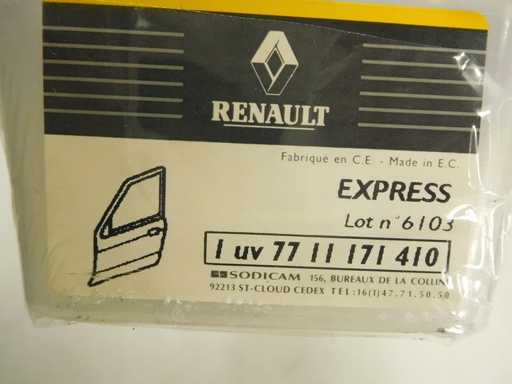 KOMPLEKTAS ZACISKOW, UŽKABŲ DURYS RENAULT 7711171410 nuotrauka 6