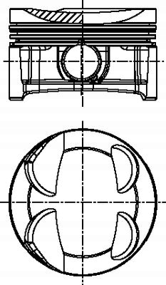 PISTÓN DEL MOTOR PK67-000 FAI AUTOPARTS BMW CITROEN 1 