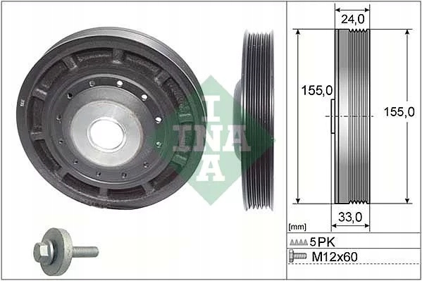 INA 544 0054 20 RUEDA POLEA DE EJE CIGÜEÑAL 