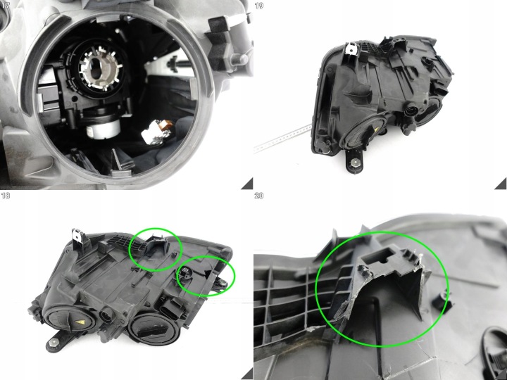 MERCEDES GLK X204 12-15 LIFT MOPF ILS XÉNON LED PHARE DROITE AVANT EUROPE
