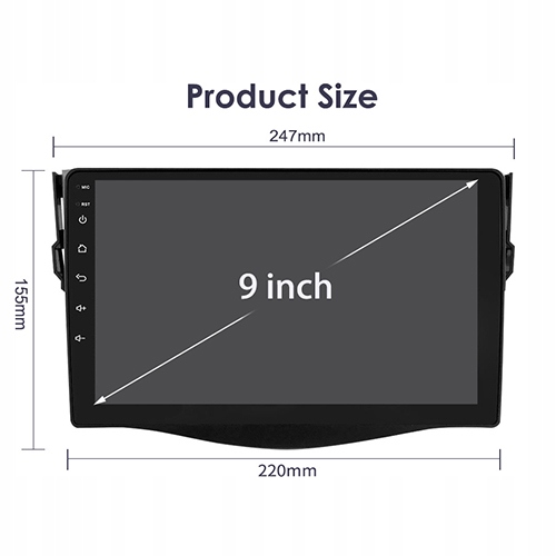 RADIO GPS ANDROID TOYOTA RAV4 3 06-12 SIM 4/64GB 