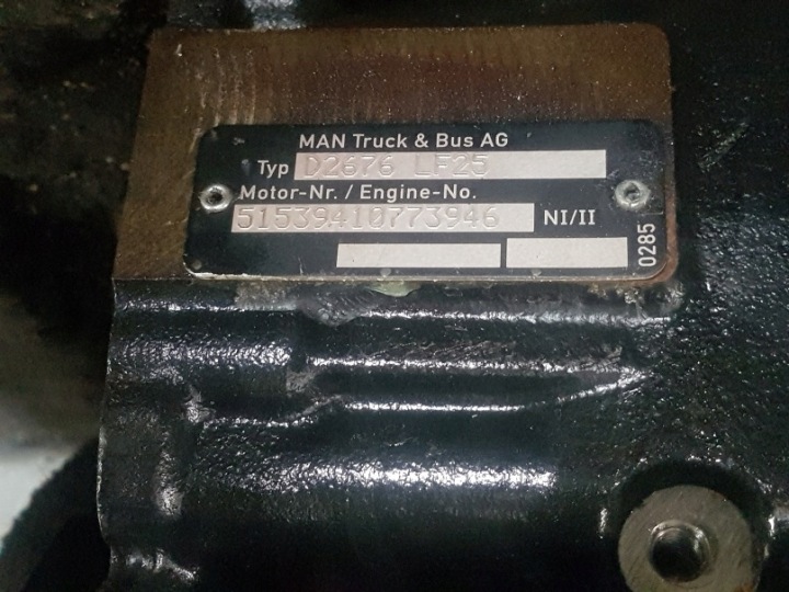 BLOC MOTEUR MAN TGX TGS EURO 6 D2676 LF 25 26 46 440 KM 480 KM