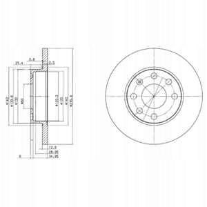 DISCOS DE FRENADO PARTE DELANTERA DELPHI BG2148 