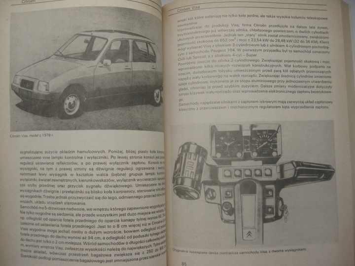 Citroen CX BX DS 2CV opisy dane techniczne Alpine